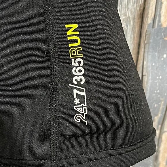 Hind 365 Run Long Sleeve Mock Turtleneck Fitted Black Stretch Mens Large - Picture 6 of 6